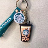 Cute Coffee Keychain + Bag charm + Strap TheQuirkyQuest