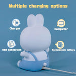 Cutest Bunny Silicone Touch Lamp (7 Colours) TheQuirkyQuest