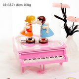 Piano shaped Music Box with Moving Couple TheQuirkyQuest