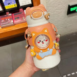 Cute Animal Shape Insulated Vacuum Flask Water Bottle TheQuirkyQuest