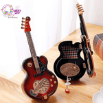 Guitar Shaped Vintage Music Box with Spinning Ballerina - The Quirky Quest TheQuirkyQuest