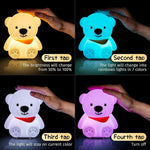 Cute Teddy Touch Lamp (16 Colours) TheQuirkyQuest