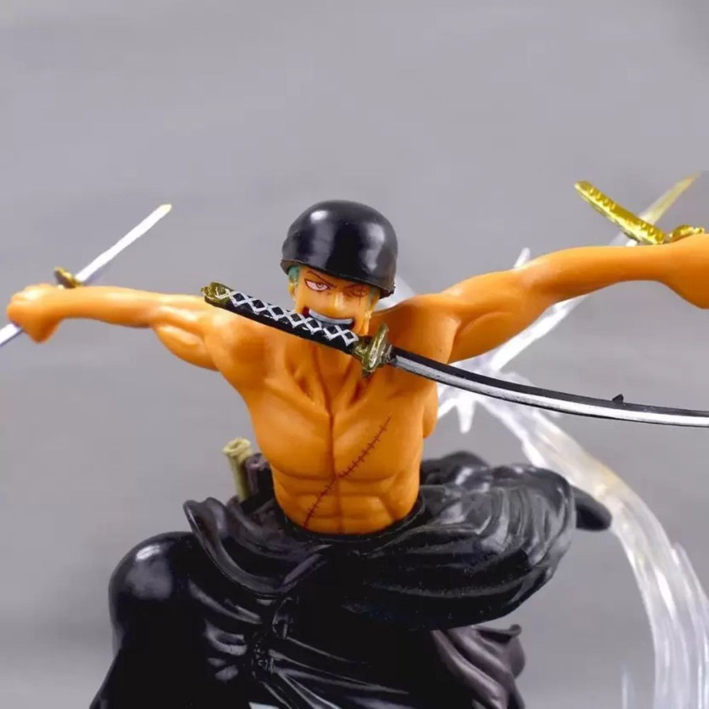 18cm One Piece Gk Roronoa Zoro Action Figure Interchangeable Head