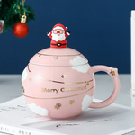 3D Christmas Mug With Lid and Santa Spoon TheQuirkyQuest