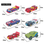 Superhero Cars Miniature Keychain + Pull Back Toy TheQuirkyQuest