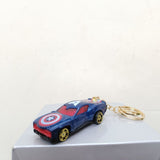 Superhero Cars Miniature Keychain + Pull Back Toy TheQuirkyQuest
