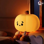 Cute Pumpkin Touch Silicone Lamp (USB rechargeable) TheQuirkyQuest