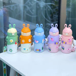 Cute Bunny Insulated Stainless Steel Bottle 500ml TheQuirkyQuest