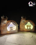 Cutest Reindeer Couple Night Lamp TheQuirkyQuest