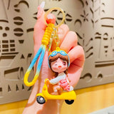 Cute Couple on Bike Keychain (Set of 2) TheQuirkyQuest