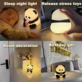 Adorable Panda Touch Silicone Lamp TheQuirkyQuest