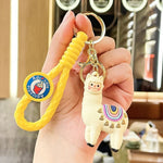 Cute Alpaca Llama Keychains with Strap TheQuirkyQuest