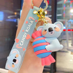 Cute Candy Koala Bear Keychain TheQuirkyQuest