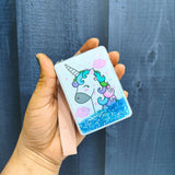 Cute Unicorn Glitter Mirrors + Keychain TheQuirkyQuest