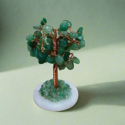 Crystal Stone Tree with Marble Base - Home Decor TheQuirkyQuest