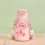 Cute Animal Shape Insulated Vacuum Flask Water Bottle TheQuirkyQuest