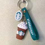 Cute Coffee Keychain + Bag charm + Strap TheQuirkyQuest