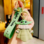 Baby Yoda Keychain with Bagcharm and Strap (Star wars keychain) TheQuirkyQuest