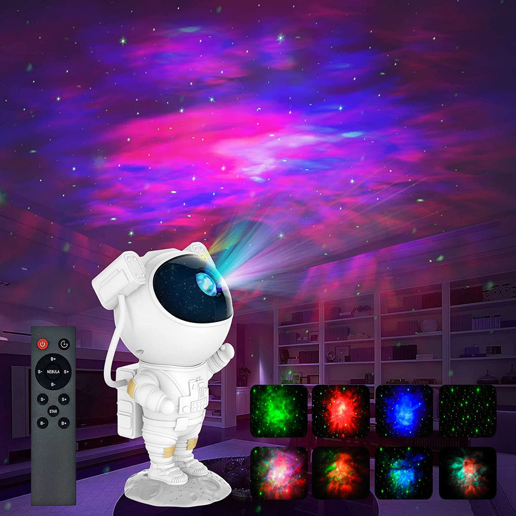 Astronaut Nebula Projector Galaxy Lamp (8 Modes) with Remote Control