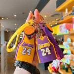 Basketball Jersey Lakers & Bulls 3D Keychain + Strap + Charm TheQuirkyQuest