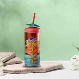 Cool Summer Vibes Sipper with Straw (Umbrella Design) TheQuirkyQuest