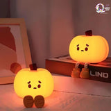 Cute Pumpkin Touch Silicone Lamp (USB rechargeable) TheQuirkyQuest