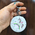 Cute Unicorn Glitter Mirrors + Keychain TheQuirkyQuest