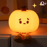 Cute Pumpkin Touch Silicone Lamp (USB rechargeable) TheQuirkyQuest