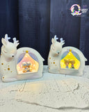 Cutest Reindeer Couple Night Lamp TheQuirkyQuest