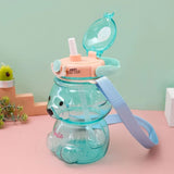 Teddy Bear Water Bottle With Straw (1000 ml) TheQuirkyQuest