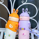 Cute Bunny Insulated Stainless Steel Bottle 500ml TheQuirkyQuest