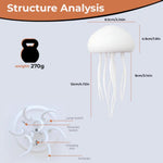 Jellyfish Lamp with Rotating Tentacles (Multicolour) TheQuirkyQuest