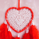 Heart Dreamcatcher With LED Lights TheQuirkyQuest