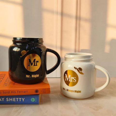 Mr & Mrs Coffee Mugs | Valentines Special TheQuirkyQuest