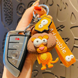 3D Animal Keychains With Bagcharm And Strap TheQuirkyQuest