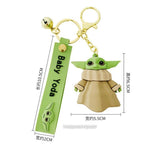 Baby Yoda Keychain with Bagcharm and Strap (Star wars keychain) TheQuirkyQuest