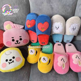 BTS / BT21 Plush Slippers (Free Size) - The Quirky Quest TheQuirkyQuest