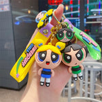 Powerpuff Girls Keychains with Strap and Charm (Set of 4) TheQuirkyQuest