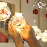 Santa Wish Ball Decorative LED Curtain Light (10 Balls) - The Quirky Quest TheQuirkyQuest