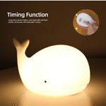 Cute Whale Touch Silicone Lamp - 7 Colours TheQuirkyQuest