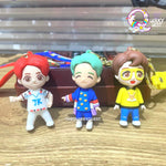 BTS keychains with Bagcharm and Strap (Set of 7) TheQuirkyQuest