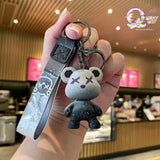 Classy Dual Shaded Bear Keychain - The Quirky Quest TheQuirkyQuest