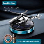 Cool Helicopter Alloy Solar Car Air Freshener Aromatherapy TheQuirkyQuest