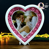 LED Heart Personalized Photo Frame TheQuirkyQuest