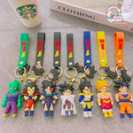 Dragon Ball Z Keychains with Strap (Set of 7) - The Quirky Quest TheQuirkyQuest