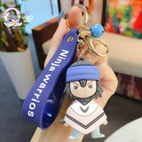 Sasuke 3D Silicone Keychain + Strap + Bagcharm (Naruto Keychains) TheQuirkyQuest