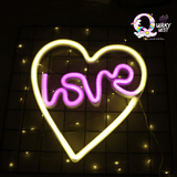 Neon Love Lamp | Heart Love Lamp TheQuirkyQuest