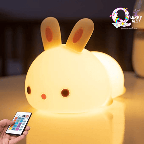 Cute Bunny Silicone Touch Lamp (Remote Controlled) TheQuirkyQuest