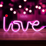 Neon Love Light Lamp (Pink) TheQuirkyQuest