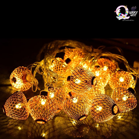 Led Golden Metal Copper String Fairy Lights - The Quirky Quest TheQuirkyQuest
